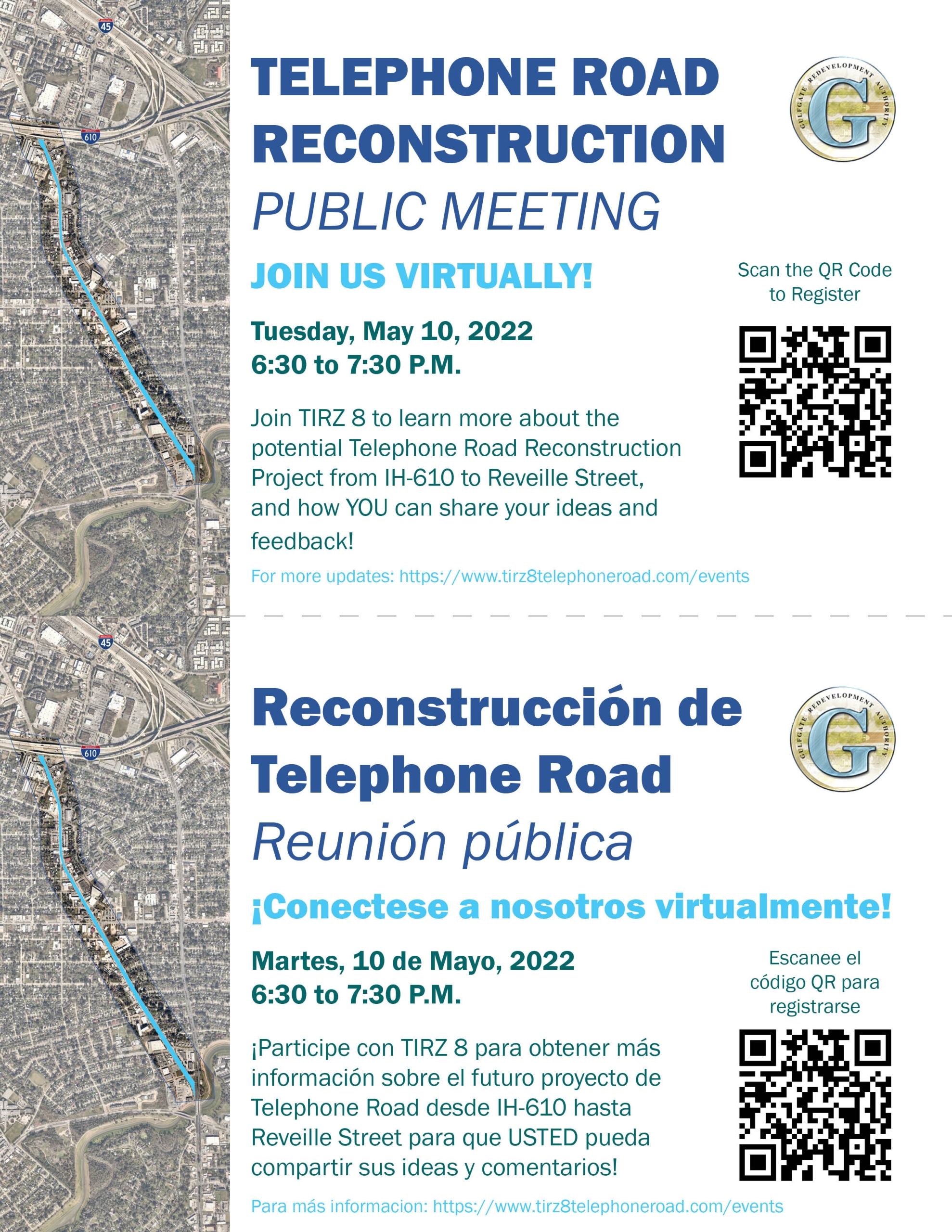 Public Meeting: Potential Telephone Road Reconstruction Project, May 10